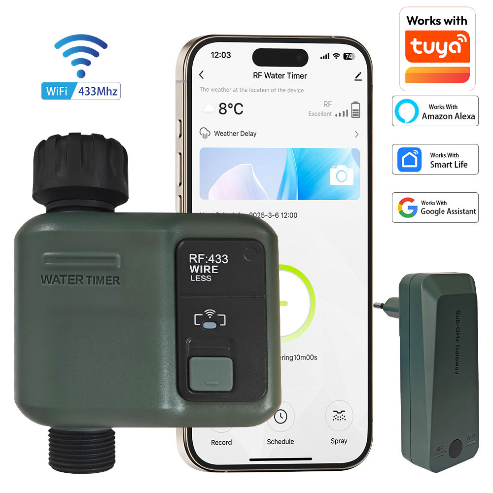 Smart Garden Sphagnum Moss - Temporizador de Irrigação Inteligente WIFI, Válvula