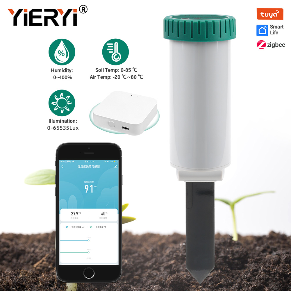 Smart Zigbee Garden Light - Yieryi tuya zigbee sensor de solo