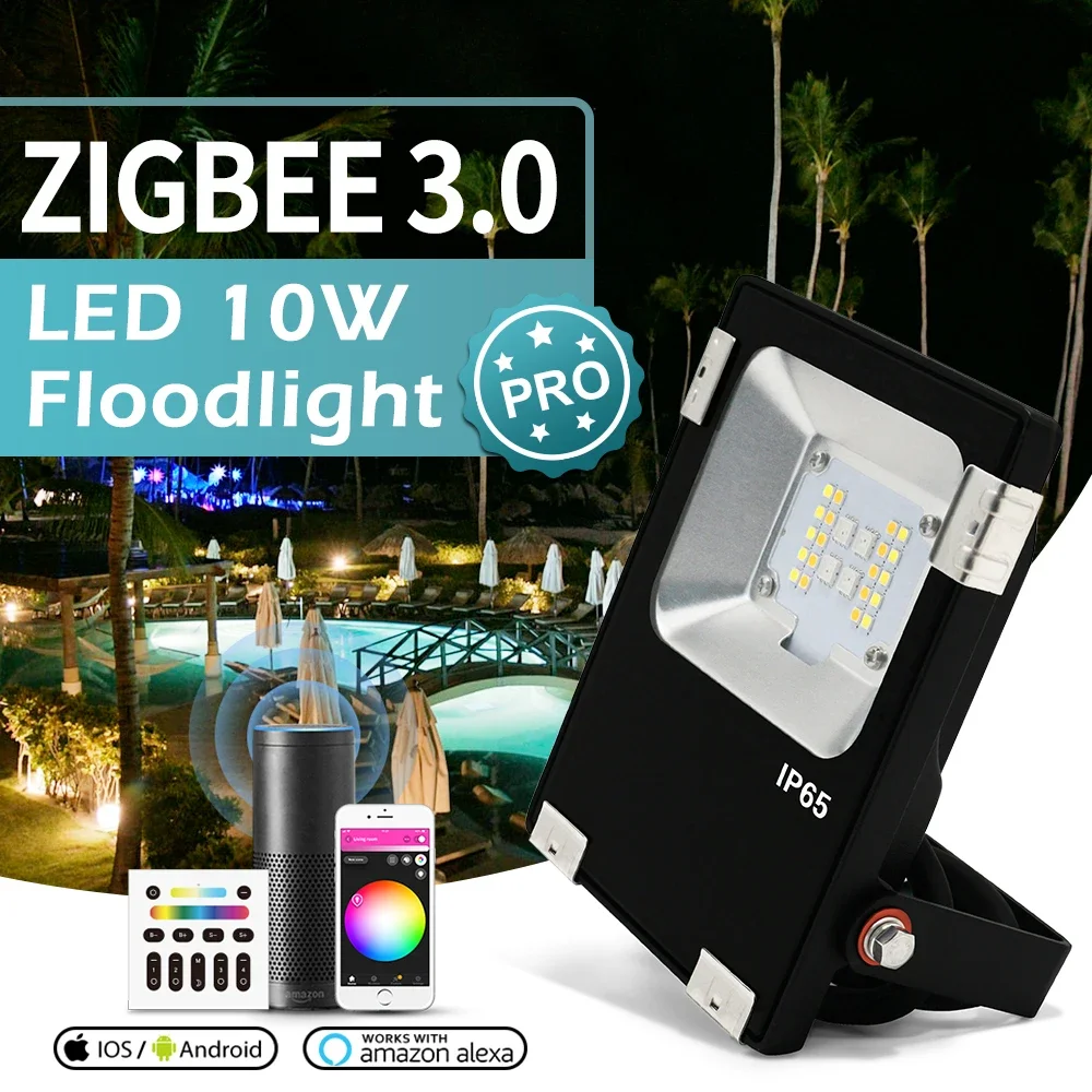 Smart Zigbee Garden Light - Gledopto zigbee 3.0 holofote inteligente led