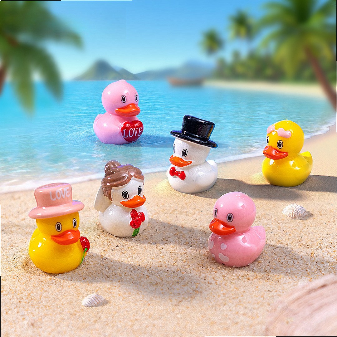 100 Peças de Resina 3D de Pato - Smart Garden Diy avaliação e preço