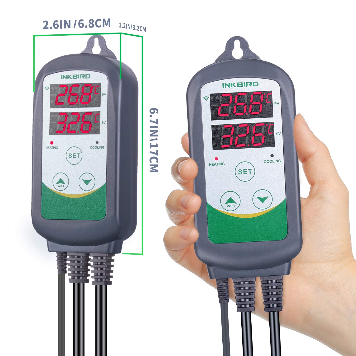 Inkbird ITC-308-WiFi controlad - Smart Garden Greenhouse avaliação e preço
