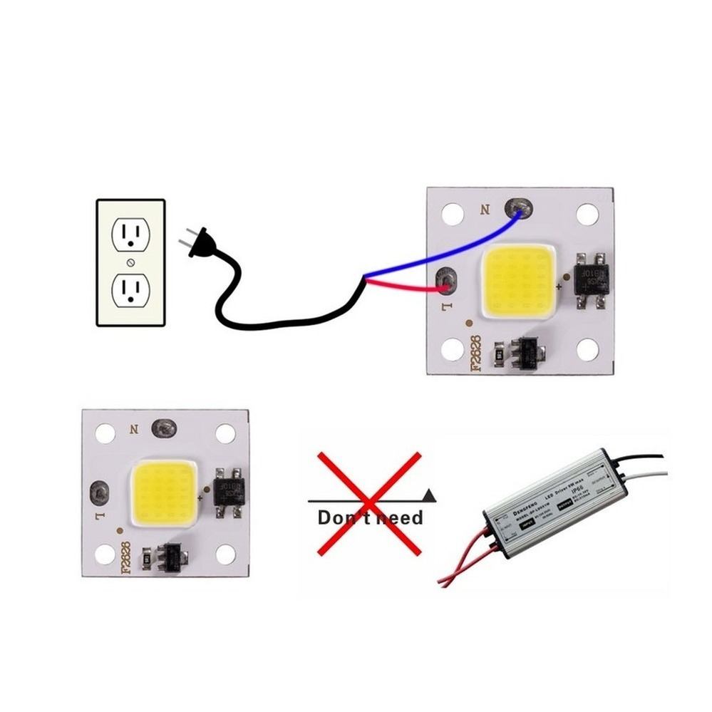 10w cob módulo 220v led chip d - Smart Garden Diy avaliação e preço