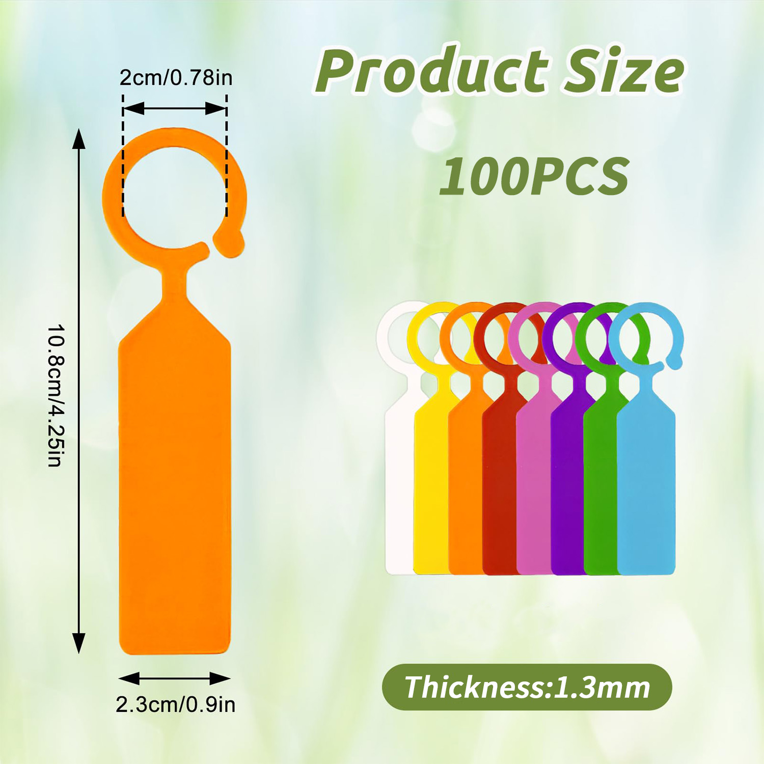 100 PEÇAS 10.7x2.3CM Etiquetas - Garden Journal Planner avaliação e preço