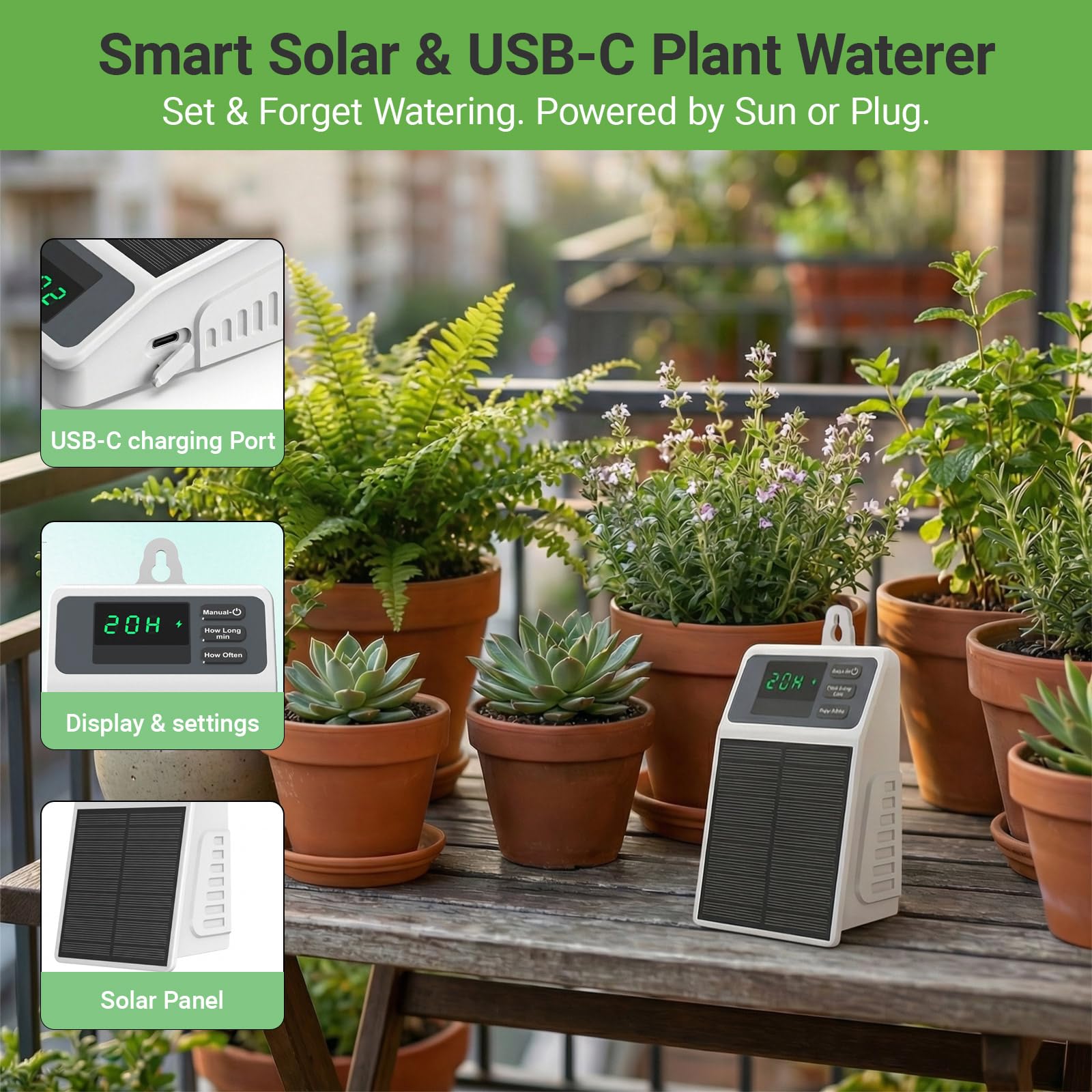 Sistema de Irrigação Solar Aut - Smart Garden Auk avaliação e preço