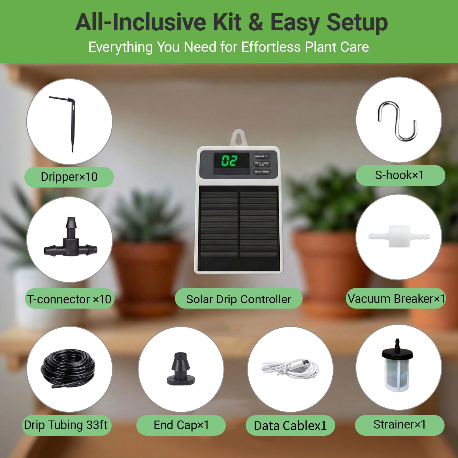 Sistema de Irrigação Solar Aut - Smart Garden Auk avaliação e preço