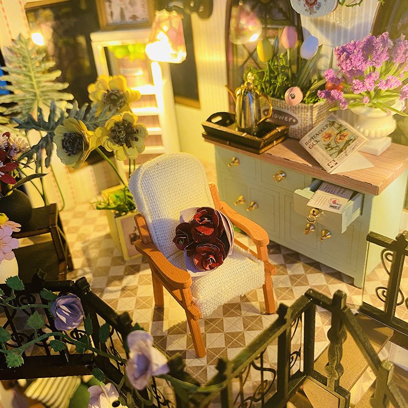 Casa de boneca de madeira diy, - Smart Garden Diy avaliação e preço