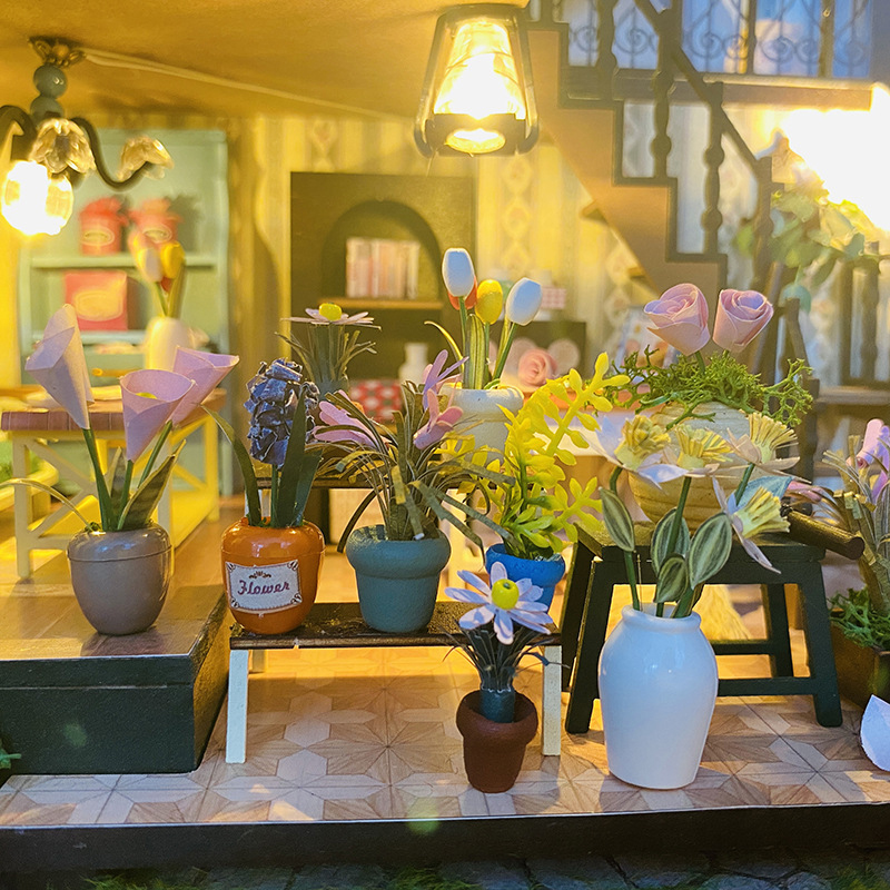 Casa de boneca de madeira diy, - Smart Garden Diy avaliação e preço