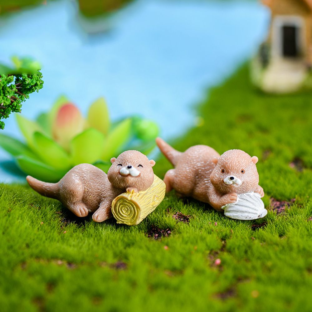Mini estatueta lontras para de - Smart Garden Diy avaliação e preço